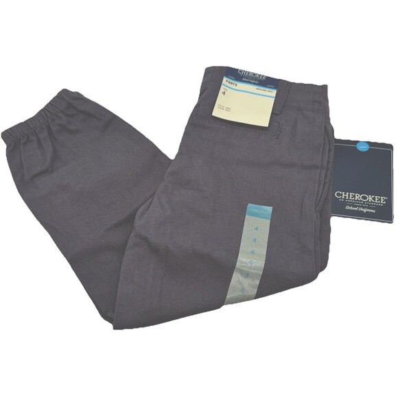 Cherokee Other - Cherokee Boys School Uniform Jogger Pant  Adjustable Waist Size 4 Grey